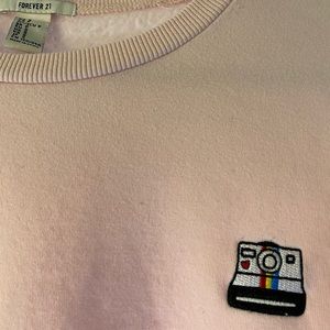 Retro pale pink sweatshirt